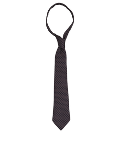Hermes H Rhombus Tie, Silk, Purple, 3*